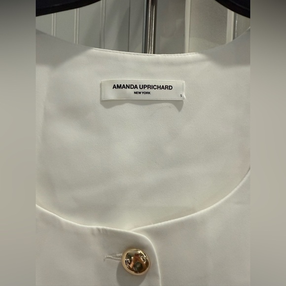 NWT Amanda Uprichard Kya Romper Small White - Picture 8 of 8